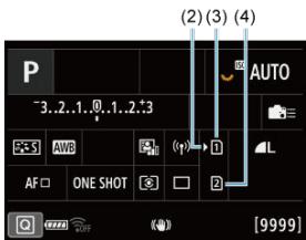 CANON R6 - Placez le commutateur d'alimentation sur < ON > (5). - 2