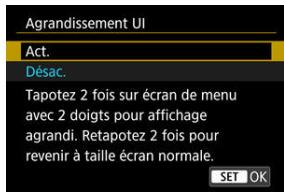 CANON R6 - Sélectionnéz [Act.]. - 1