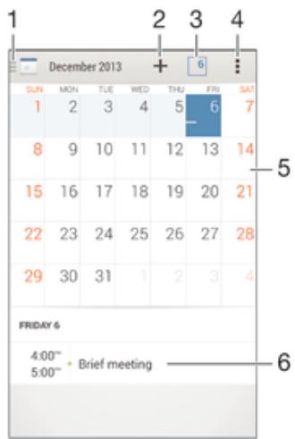 SONY XPERIA Z3 BLC - Calendrier - 2