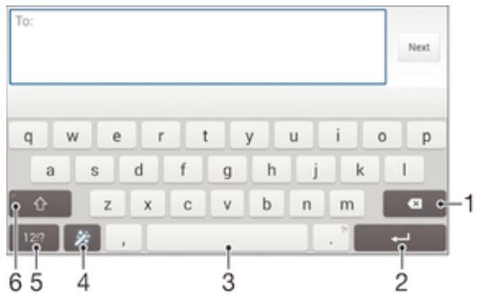 SONY XPERIA Z3 BLC - Clavier virtuel - 1