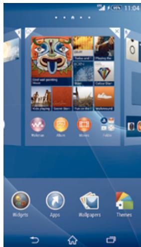 SONY XPERIA Z3 BLC - Volets de l'écran d'accueil - 1