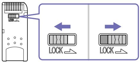 SONY VGC-V3 - Protection en écriture d'une carte - 1