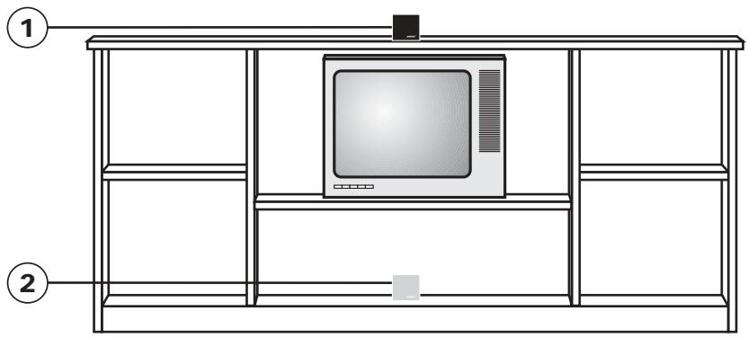 BOSER KIT 6.1 NOIR - Enceinte cubique centrale - 1