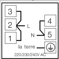 LEISURE CHS9OF324K - Raccordement du cable d'alimentation - 2