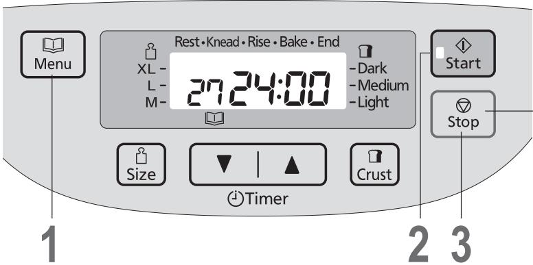 PANASONIC SD-2511RKE - ÉTAPE 1 Préparation du levain - 1