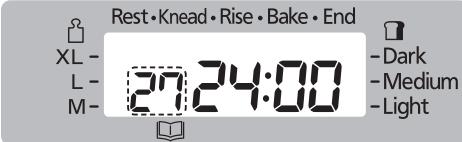 PANASONIC SD-2511RKE - Selectionnez le menu '27' - 2