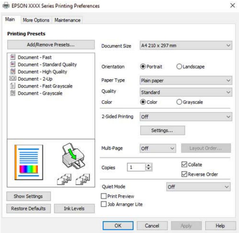 EPSON ET-2810 - Remarque: - 1