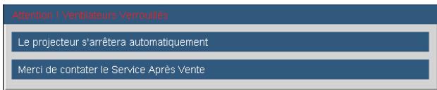 OPTOMAR EX762 - ? Messages de I'ecran - 2