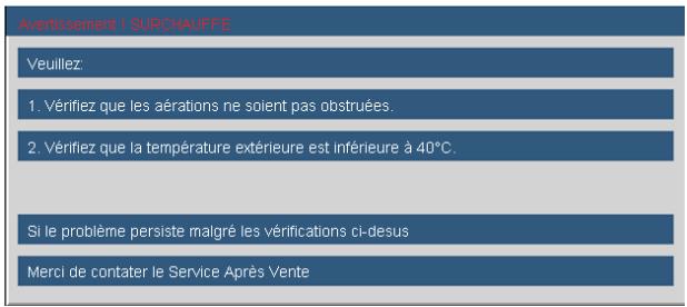 OPTOMAR EX762 - ? Messages de I'ecran - 1