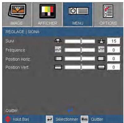 OPTOMAR EX762 - MENU | Signal - 1