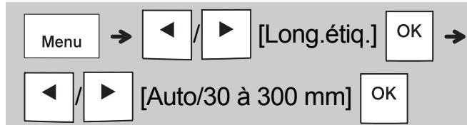BROTHER PT-H110 - Modification de la longueur d'étiquette - 1