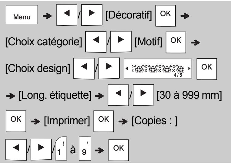 BROTHER PT-H110 - Étiquette à motifs - 1