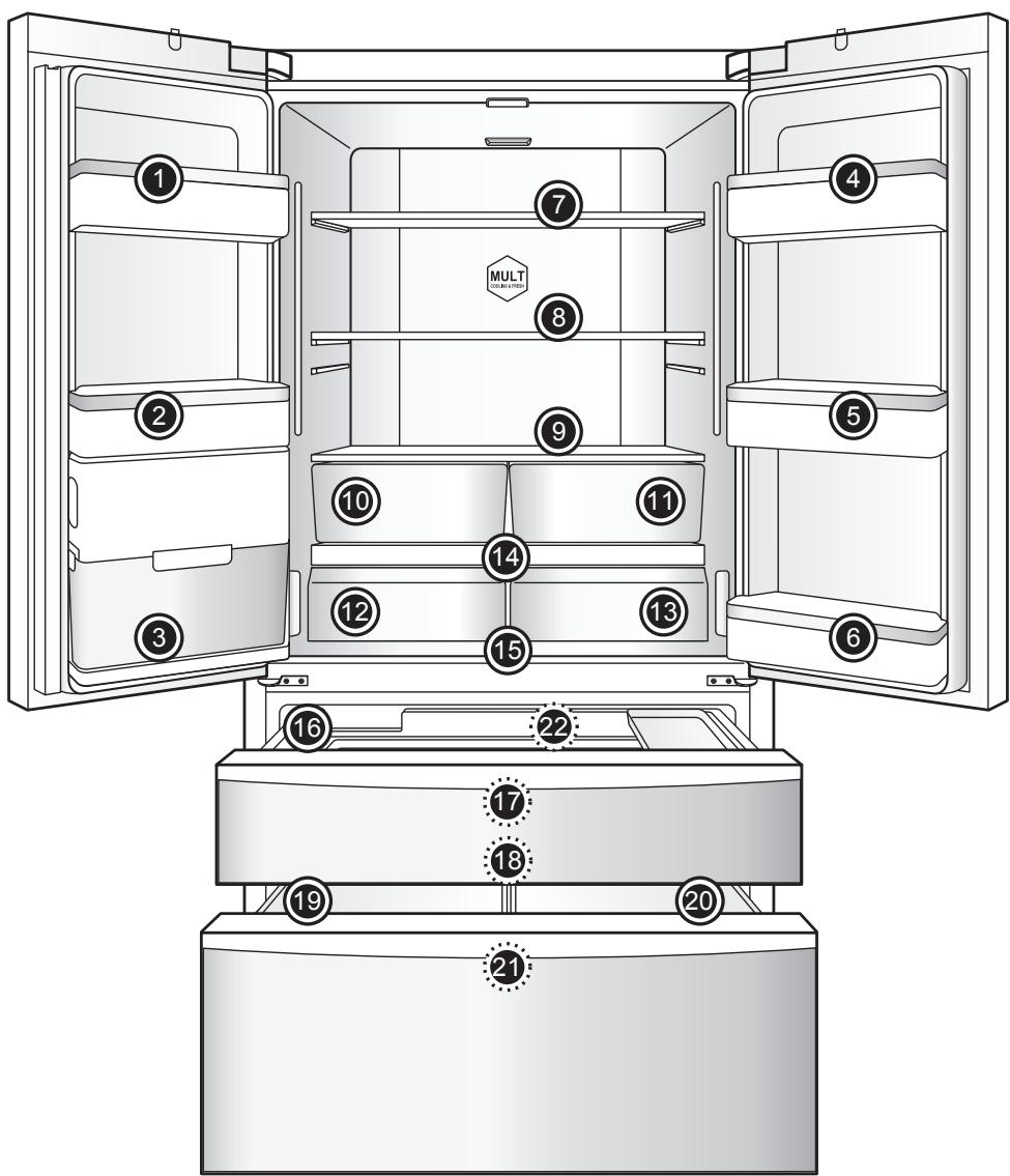 HAIER HB25FSSAA - Augmentation de l'espace de stockage - 25