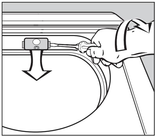 MIELE T 4464 C BLANCC - Remplacement de l'ampoule - 1