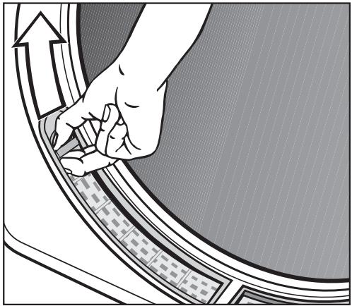 MIELE T 4464 C BLANCC - Si les filtres à peluches sont fortement encrassés ou obstrués, nettoyez-les en les passant sous de l'eau courante chaude. - 1