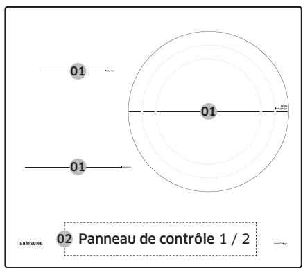 SAMSUNG NZ64B5046GK - Zones de cuisson - 1