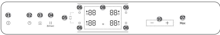 SAMSUNG NZ64B5046GK - Panneau de contrôle - 2