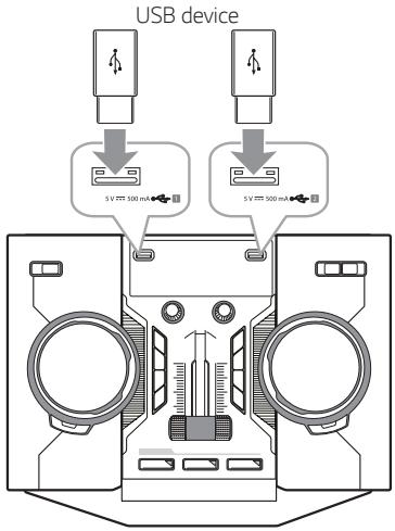 LG OM7560 - Raccordement d'un périphérique USB - 1