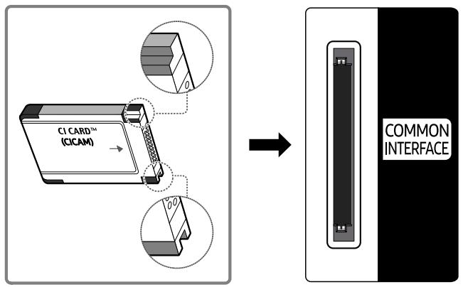 SAMSUNG UE65AU6905KXXC - Connecting the "CI or CI+ Card" via COMMON INTERFACE slot - 1