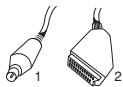 PHILIPS VR 140 - Raccordement à l'aide d'un cable péritel - 1