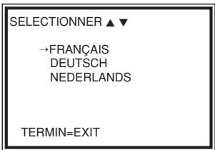 PHILIPS VR 140 - Choix de la langue - 1