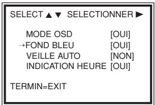 PHILIPS VR 140 - Activation ou déactivation du fond bleu - 1