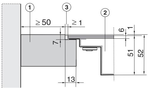 MIELE KM 6380 PANORAMA - Plan de travail en pierre naturelle - 1
