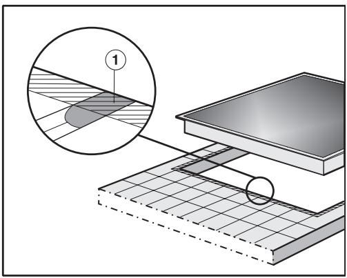MIELE KM 6380 PANORAMA - Tables de cuisson à cadre inox / biseautées - 2