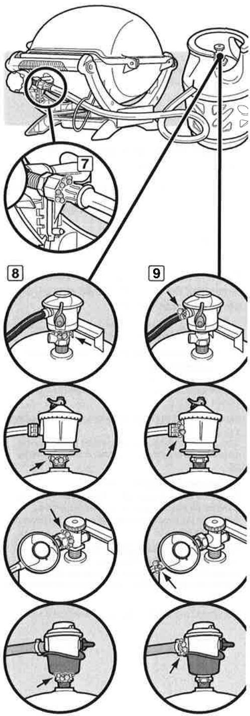 WEBER 53060053 - AVERTISSEMENT : n'allumez pas les brûleurs pendant la vérification de l'étanchéité. - 5