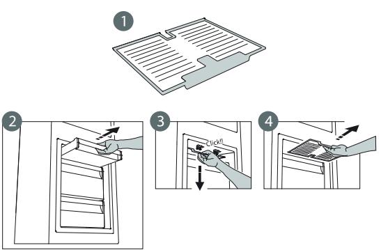 INDESIT LI8S1EFW - Procédure de nettoyage de l'accessoire antigivre - 1