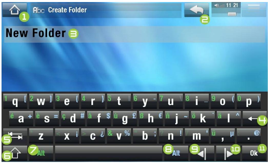 ARCHOS 5 WIFI 160 GO - UTILISATION DU CLAVIER VIRTUEL - 1