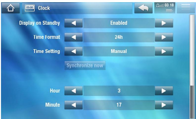 ARCHOS 5 WIFI 160 GO - PARAMÈTRES DATE AND TIME [DATE ET HEURE] - 1