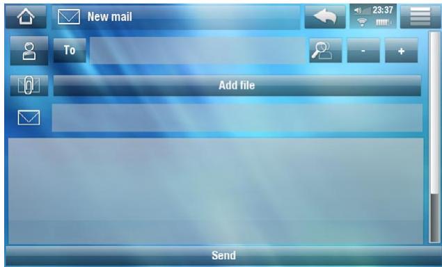 ARCHOS 5 WIFI 160 GO - ECRITURE D'UN E-MAIL - 1