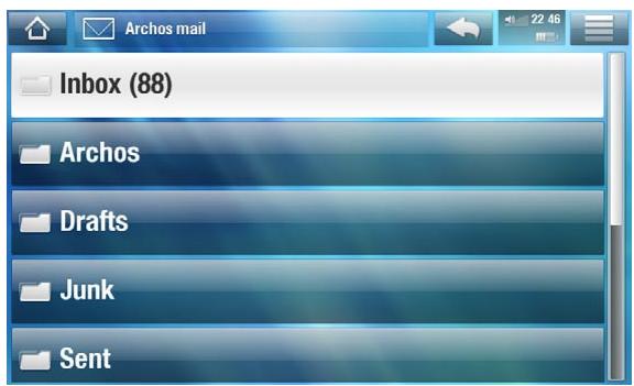 ARCHOS 5 WIFI 160 GO - LECTURE DE VOS E-MAILS - 1