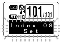 OLYMPUS WS310M - Réglage d'une marque index - 1