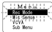 OLYMPUS WS310M - Réglage du menu - 3