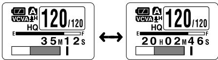 OLYMPUS WS310M - ① Barre de volume de niveau d'enregistrement VCVA - 2