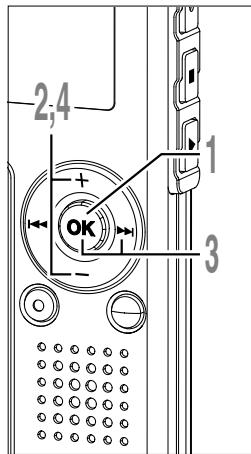 OLYMPUS WS310M - Pour modifier l'égaliseur de l'utilisateur - 1