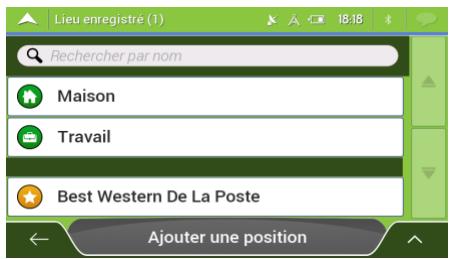 MAPPY ULTi S556 - Sélectionner un lieu enregistré - 4
