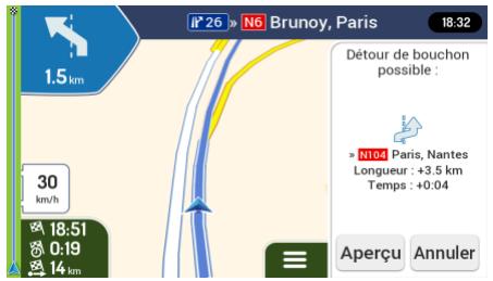 MAPPY ULTi S556 - Détour de bouchon sur les autoroutes - 1