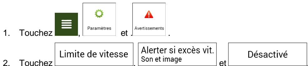 MAPPY ULTi S556 - Désactiver l'avertissement de limite de vitesse - 1