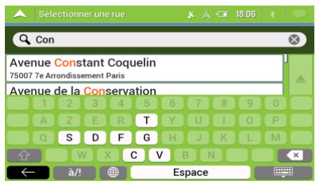MAPPY ULTi S556 - Sélectionner une intersection dans une ville - 4