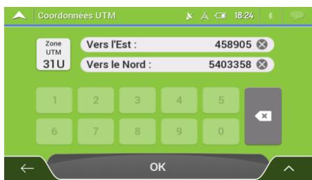 MAPPY ULTi S556 - Saisir les coordonnées - 4