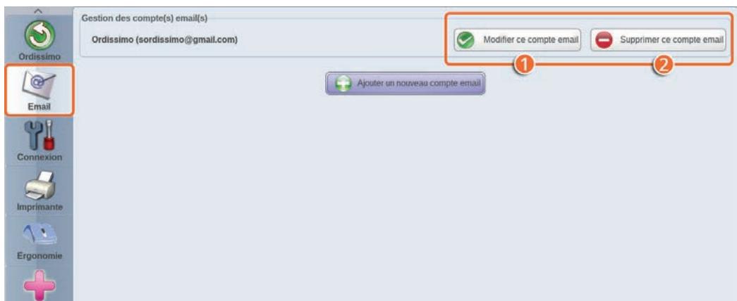 ORDISSIMO portableJULIA2 - Modifier ou supprimer un compte e-mail - 2