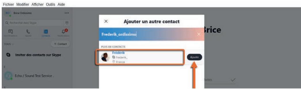 ORDISSIMO portableJULIA2 - Ajouter un contact - 3