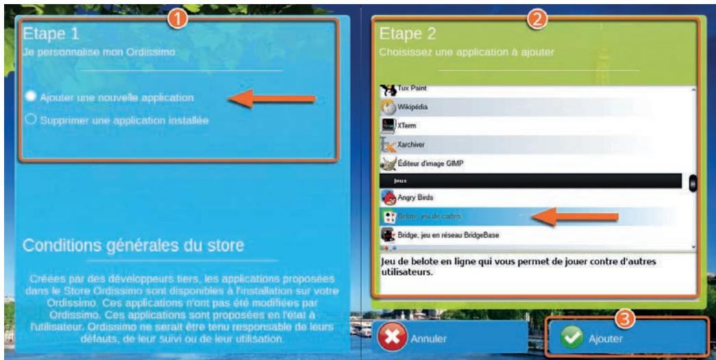 ORDISSIMO portableJULIA2 - Ajouter une nouvelle application - 1