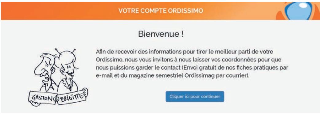 ORDISSIMO portableJULIA2 - Remplir le formulaire de 1er démarrage - 1