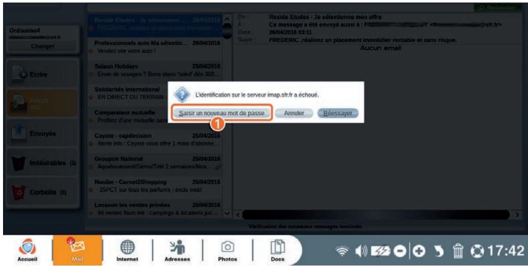 ORDISSIMO portableJULIA2 - Saisie d'un nouveau Mot de passer - 1