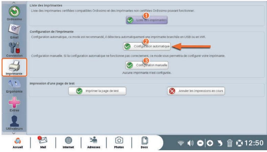 ORDISSIMO portableJULIA2 - Réglage de l'imprimante en USB - 2
