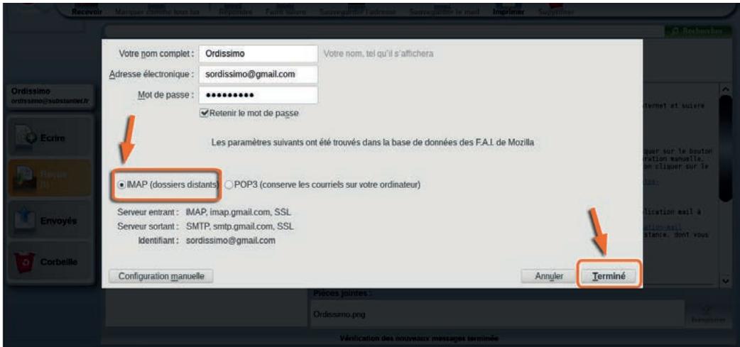 ORDISSIMO portableJULIA2 - Configuration du compte e-mail - 4